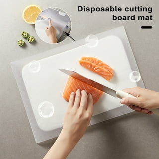 Honrane Food-grade Cutting Board Cutting Board Mat Roll 2 Rolls  Biodegradable Disposable Cutting Board Mat for Kitchen Camping Food-grade  Safe to Use Quick 