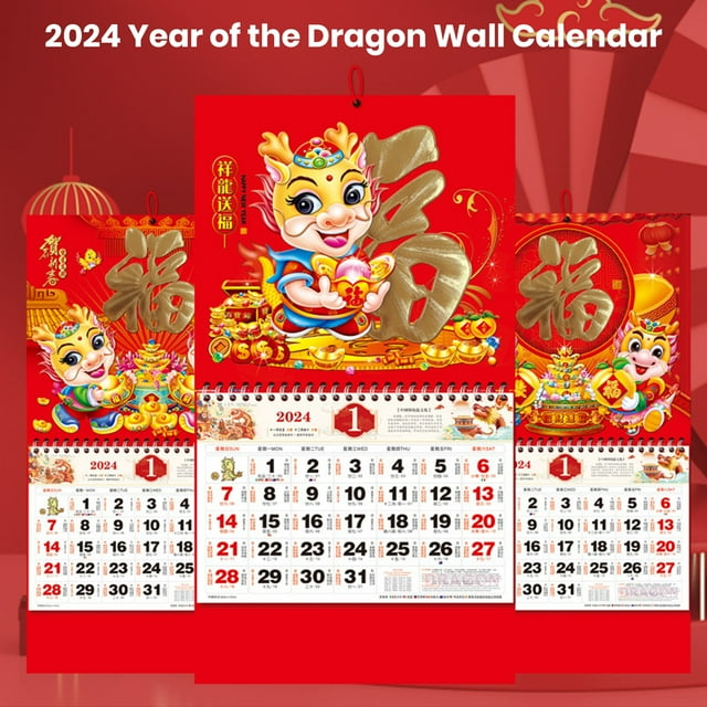 Uehgn Wall Calendar 2025 Year Hanging Calendar Classic Design