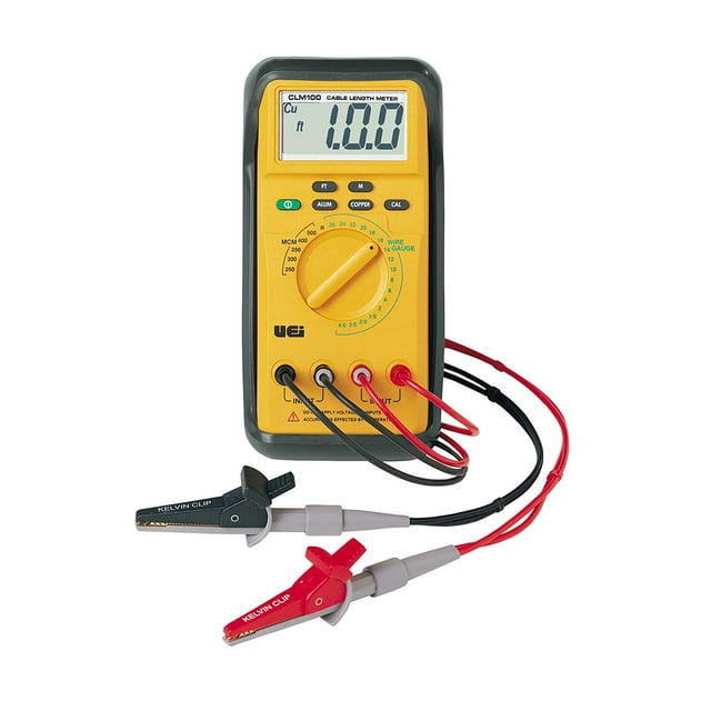Uei Test Instruments Cable Length Meter, Measures ft  CLM100
