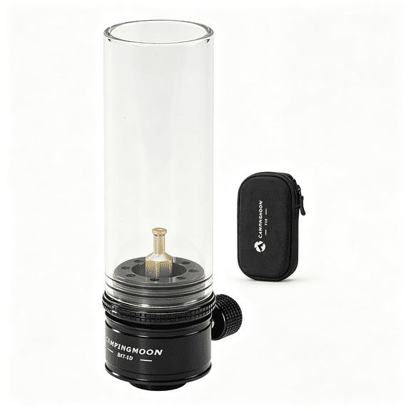 Ueljzpe Gas Candle Lantern for En417 Canisters with Case(Black)Soft Gas Candle Flame for Outdoor Dining and Camp Tables Soft Flame Propane Lanterns for Camping