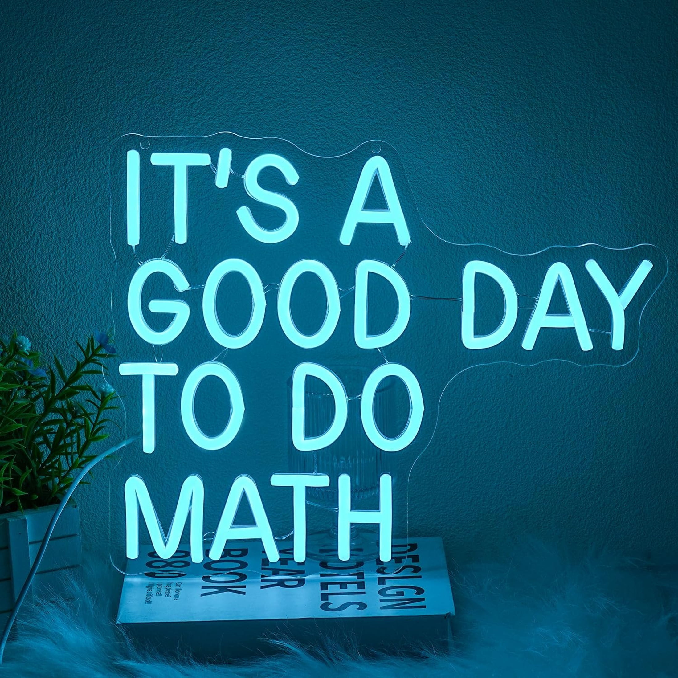 Ueljzpe It's A Good Day To Do Math Neon Sign for Classroom Math Neon ...