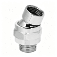 Ueljzpe Shower Head Swivel Ball Adapter,All Metal Adjustable Shower Arm ...