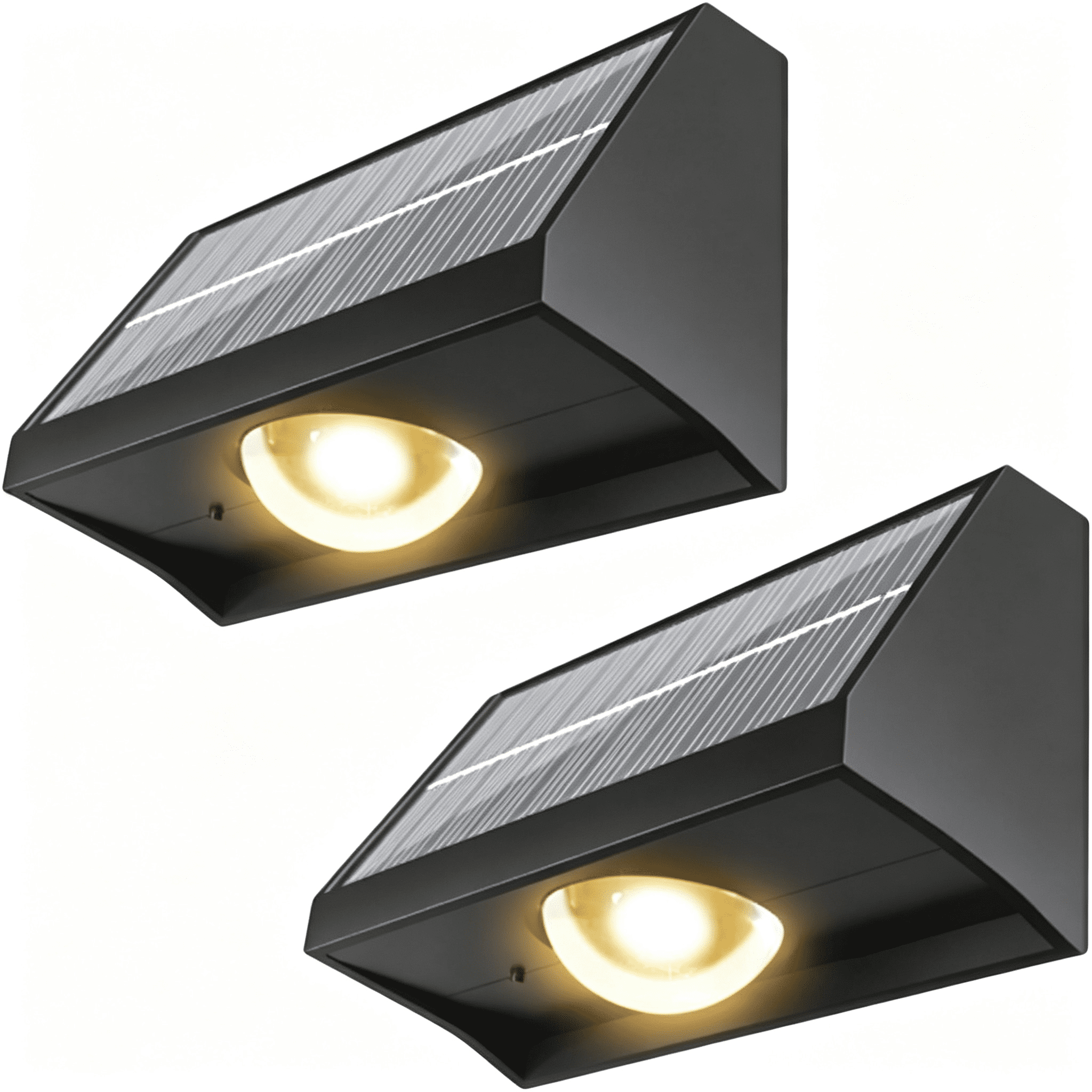 Whit Porch Railing Ueljzpe Solar Fence Lights Outdoor Waterproof Warm&Cool White&RGB(2pack ...