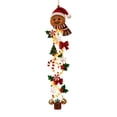 thumbnail image 1 of Uemqzd Merry Cascade Glowing Christmas Door Hanger, Lighted Christmas Door Hanging with Warm Lights Snowflake & Bell Ornaments, Vertical Entryway Decor for Front Door Porch, 1 of 3