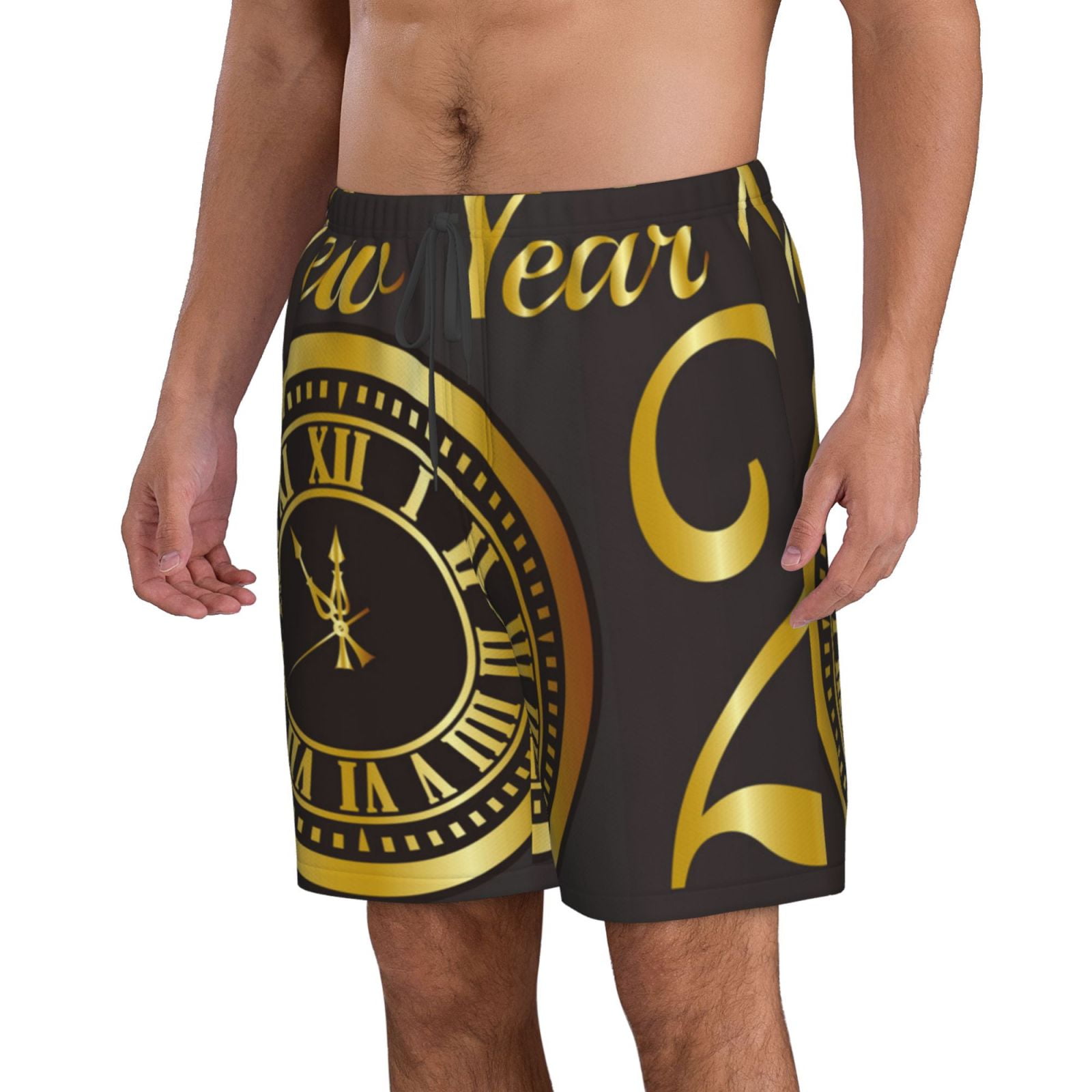 Uemuo 2025 New Year Pattern Men s Swim Trunks Hawaiian Beach Bathing uemuo-2025-new-year-pattern-men-s-swim-trunks-hawaiian-beach-bathing