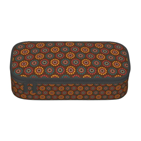 Uemuo 60s and 70s Aesthetic1 Printed Large Pencil Case, Big Capacity Pencil Pouch Stationery Pen Bag, Storage High Capacity Bag Pouch Holder Box Organizer, Marker Pen Case