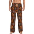 thumbnail image 1 of Uemuo 60s and 70s Aesthetic1 Pattern Men's Wide Leg Palazzo Lounge Pants with Pockets Light Weight Loose Comfy Casual Pajama Pants-Medium, 1 of 9