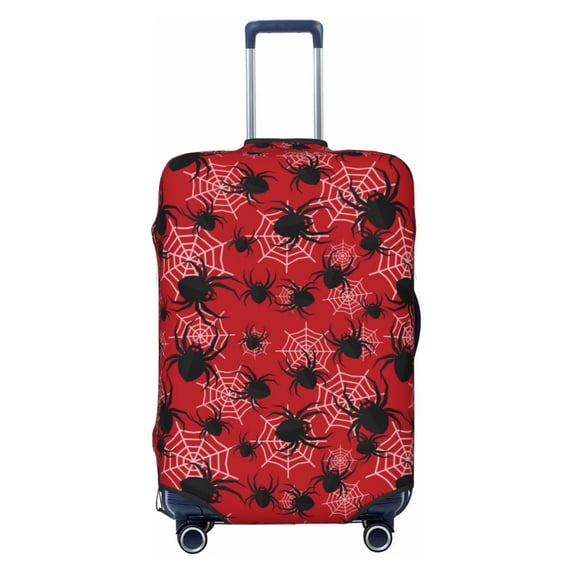Uemuo A Web With A Spider 1 Printed Washable Luggage Cover - Fashion Suitcase Protector Fits 18-32 Inch Luggage -Medium