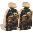 thumbnail image 1 of Uemuo Adorable Otter Pair Hug Printed Car Back Seat Protector,2 Pcs Backseat Car Organizer, Kick Mats Back Seat Protector , Back Seat Organizer for Kids, 1 of 8