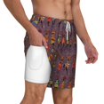 thumbnail image 1 of Uemuo African Women Pattern Mens Swim Trunks Quick Dry Board Shorts with Mesh Lining, Stretch Beach Shorts Quick Dry No-Chafing Board Shorts-XX-Large, 1 of 9