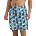 thumbnail image 1 of Uemuo Airplanes and Aviation Signs Pattern Men's Swim Trunks Hawaiian Beach Bathing Suit Swimsuits Beach Quick-Dry Shorts with Pockets-3X-Large, 1 of 9