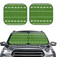 thumbnail image 1 of Uemuo American Football Field2 Printed 2 PCS Car Windshield Sun Shade, Auto Sun Heat and UV Rays Blocker, Foldable Automotive Front Window Sunshade Protector, 1 of 7
