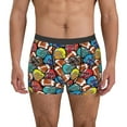 thumbnail image 1 of Uemuo American Football Pattern Men's Boxer Briefs,Trunk Anti-Chafing,Comfortable, Durable, and Stylish Underwear-Small, 1 of 9