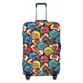 thumbnail image 1 of Uemuo American Football Printed Washable Luggage Cover - Fashion Suitcase Protector Fits 18-32 Inch Luggage -Large, 1 of 9