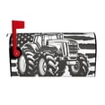 thumbnail image 1 of Uemuo American Tractor Pattern Mailbox Covers Magnetic Standard Mailbox Covers Holiday Mailbox Wraps for Christmas Garden Yard Home Outdoor Decor-21x18 in, 1 of 8