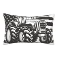 thumbnail image 1 of Uemuo American Tractor Print Throw Pillow Case – Cozy & Soft Cushion Cover, Hypoallergenic Pillow Case for Sleeping, Perfect for Women with Envelope Closure-16"x24", 1 of 6