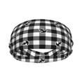 thumbnail image 1 of Uemuo Anchor Black Tartan Plaid Printed Sports Headbands for Men Women,Moisture Wicking Workout Headband, Sweatband Headbands,Non-slip Workout Gym Yoga Headband, 1 of 9
