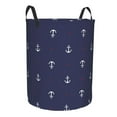 thumbnail image 1 of Uemuo Anchor Heart Blue Pattern Circular Laundry Hamper Basket with handles,Collapsible laundry basket,Large capacity laundry hamper,Laundry Organizer-Medium, 1 of 8