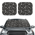 thumbnail image 1 of Uemuo Anchor Printed 2 PCS Car Windshield Sun Shade, Auto Sun Heat and UV Rays Blocker, Foldable Automotive Front Window Sunshade Protector, 1 of 7