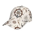 thumbnail image 1 of Uemuo Anchor with Rope Pattern Baseball Cap Golf Dad Hat Adjustable Original Classic Low Profile Cotton Hat Unconstructed Plain Cap Men Women, 1 of 9