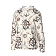thumbnail image 1 of Uemuo Anchor with Rope Pattern Women's Full Zip UPF 50+ Sun Protection Hoodie Jacket Long Sleeve Sun Shirt Hiking Outdoor Performance with Pockets-, 1 of 9