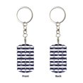 thumbnail image 1 of Uemuo Anchors Pattern Rectangular Metal Keychain - Durable, Stylish, and Personalized Key Ring for Men and Women,Engraved Keychain,Gift Slim Sturdy Keychain, 1 of 7