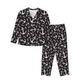 thumbnail image 1 of Uemuo Anchors Pattern Womens Pajama Sets,PJ Set for Women,Pajamas for Women Logo,Long Sleeve Pajama Set for Women,Soft Long Sleeve Top With Pants-Large, 1 of 9