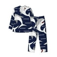thumbnail image 1 of Uemuo Angry Shark Pattern 2-Piece Loungewear Set - Men’s Soft Sleepwear, Cozy Winter PJs, Comfy Sleep Set-XX-Large, 1 of 7