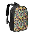 thumbnail image 1 of Uemuo Angry Shark Pattern Printed Durable 17-inch Student Backpack - Lightweight, Waterproof, Adjustable Straps, Ideal for School, Work, Travel, 1 of 5