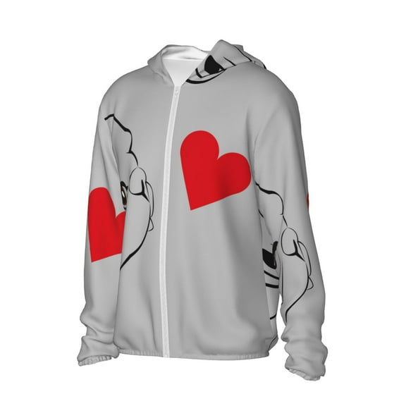 Uemuo Animal Bulldog1 Pattern Women's Full Zip UPF 50  Sun Protection Hoodie Jacket Long Sleeve Sun Shirt Hiking Outdoor Performance with Pockets-3X-Large