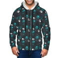 thumbnail image 1 of Uemuo Animal Footprints for Men's Fashion Full-zip Hoodies & Sweatshirts with Kangaroo Pocket, Zip-up Hooded Sweatshirt, Moisture Wicking & Breathable-Small, 1 of 5