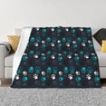 thumbnail image 1 of Uemuo Animal Footprints Printed Throw Blanket for Couch, Fluffy Fuzzy Blankets for Bed, Sofa, Cozy Flannel Faux Fur Blanket-50"x40", 1 of 6