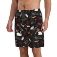 thumbnail image 1 of Uemuo Animal Koi Fish Pattern Men's Swim Trunks Hawaiian Beach Bathing Suit Swimsuits Beach Quick-Dry Shorts with Pockets-X-Large, 1 of 9