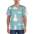 thumbnail image 1 of Uemuo Animal Meditation Print Mens Polo Shirts Baseball T-shirt Performance Short Sleeve Golf Shirt Moisture Wicking Athletic Casual Collared T-Shirt-XX-Large, 1 of 7