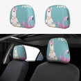thumbnail image 1 of Uemuo Animal Meditation Printed 2 PCS Car All-Inclusive Headrest Cover, Headrest Protector, Soft Elastic Breathable Seat Headrest Anti-Dirty Cover Headrest Cover Protector, 1 of 6