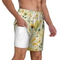 thumbnail image 1 of Uemuo Animal Tree Pattern Mens Swim Trunks Quick Dry Board Shorts with Mesh Lining, Stretch Beach Shorts Quick Dry No-Chafing Board Shorts-3X-Large, 1 of 9
