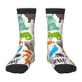 thumbnail image 1 of Uemuo Animals Printed Kids Boys Socks Seamless Crew Socks Crazy Funny Athletic Sport Socks for Children, 1 of 6