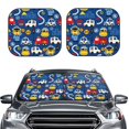 thumbnail image 1 of Uemuo Animals Rescue Team Printed 2 PCS Car Windshield Sun Shade, Auto Sun Heat and UV Rays Blocker, Foldable Automotive Front Window Sunshade Protector, 1 of 7