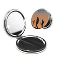 thumbnail image 1 of Uemuo Anzac Day Print Compact Portable Pocket Makeup Mirror - Leather Cover, Elegant Travel Cosmetic Mirror for Purse, Pocket, and Handbag-Round Shape, 1 of 9