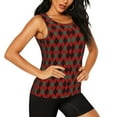 thumbnail image 1 of Uemuo Argyle Plaid Pattern Workout Tank Tops for Women Breathable Moisture-wicking tank top Sleeveless Running Loose Fit Yoga Tops Active Shirts Sports Gym Exercise, 1 of 9