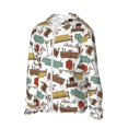 thumbnail image 1 of Uemuo Art Of Living Pattern Women's Full Zip UPF 50+ Sun Protection Hoodie Jacket Long Sleeve Sun Shirt Hiking Outdoor Performance with Pockets-, 1 of 9