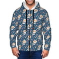 thumbnail image 1 of Uemuo Astronaut Corgi Dog for Men's Fashion Full-zip Hoodies & Sweatshirts with Kangaroo Pocket, Zip-up Hooded Sweatshirt, Moisture Wicking & Breathable-Medium, 1 of 5