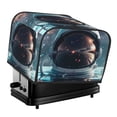 thumbnail image 1 of Uemuo Astronaut Helmet Reflections Print Toaster Cover 4 Slice, Small Kitchen Appliance Covers, Toaster Oven Cover with Loop, Bread Machine Cover Dust Cover Protection, 1 of 7