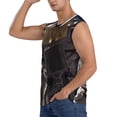 thumbnail image 1 of Uemuo Astronaut Pattern Men's Sleeveless T-Shirt,Muscle Athletic Tank Top, Moisture-wicking Quick-dry Breathable Classic Tee Top for Gym Run Outdoor Sports-, 1 of 8