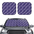 thumbnail image 1 of Uemuo Astronaut Rabbit Printed 2 PCS Car Windshield Sun Shade, Auto Sun Heat and UV Rays Blocker, Foldable Automotive Front Window Sunshade Protector, 1 of 7