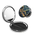 thumbnail image 1 of Uemuo Astronaut Starry Night Print Compact Portable Pocket Makeup Mirror - Leather Cover, Elegant Travel Cosmetic Mirror for Purse, Pocket, and Handbag-Round Shape, 1 of 9