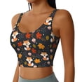 thumbnail image 1 of Uemuo Autumn Fox Pattern Women's Sports Bra - High Impact Support, Breathable, and Comfortable Athletic Bra for Running, Yoga, and Workouts, 1 of 9