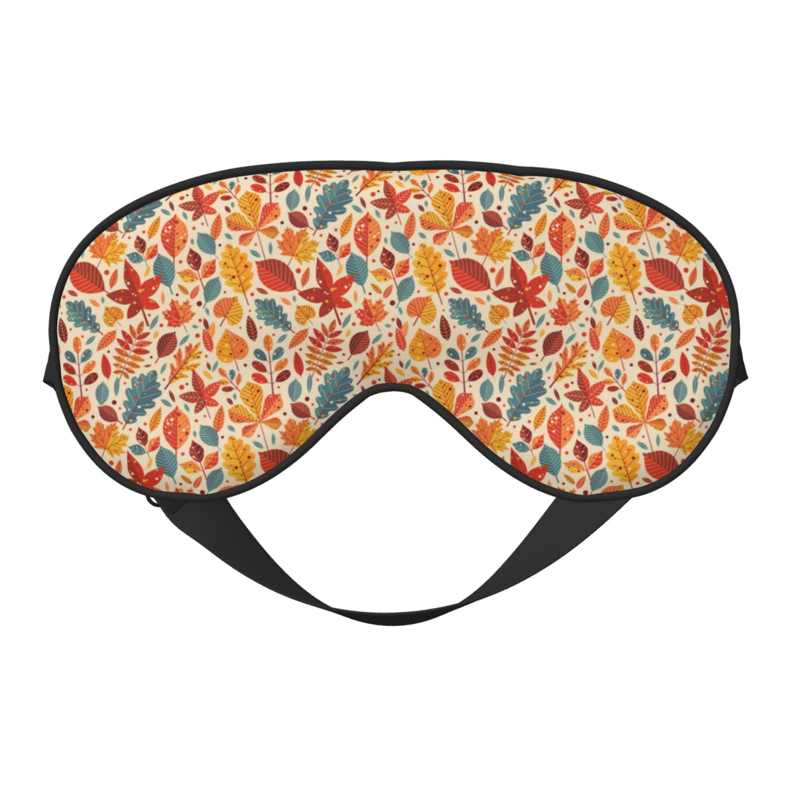 Uemuo Autumn Leaves 3 Pattern Sleep Eye Mask Light Blocking Sleep