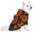 thumbnail image 1 of Uemuo Autumn Pumpkin Leaves for Winter Dog Hoodie Sweatshirts with Pockets Warm Dog Clothes for Small Dogs Chihuahua-X-Large, 1 of 8