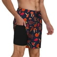 thumbnail image 1 of Uemuo Autumnal Forest Pattern Mens Swim Trunks Quick Dry Board Shorts with Mesh Lining, Stretch Beach Shorts Quick Dry No-Chafing Board Shorts-X-Large, 1 of 9